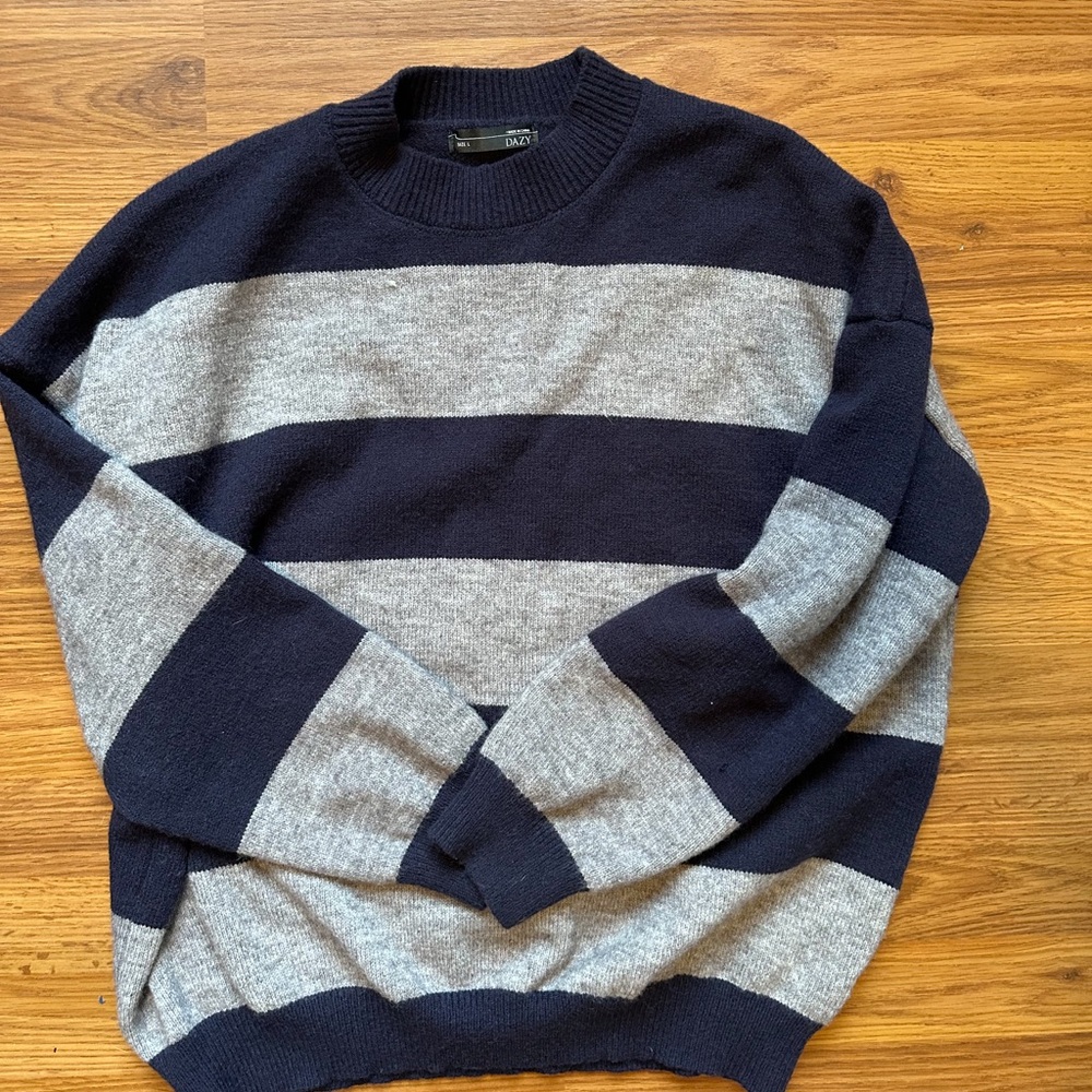 Striped sweater by Dazy 
Women’s size large